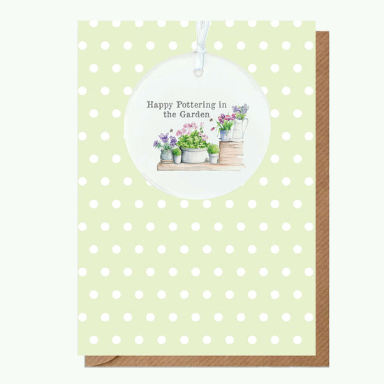 A6 Greeting Card with Ceramic Keepsake - Garden Shelf Greeting & Note Cards Crumble and Core   