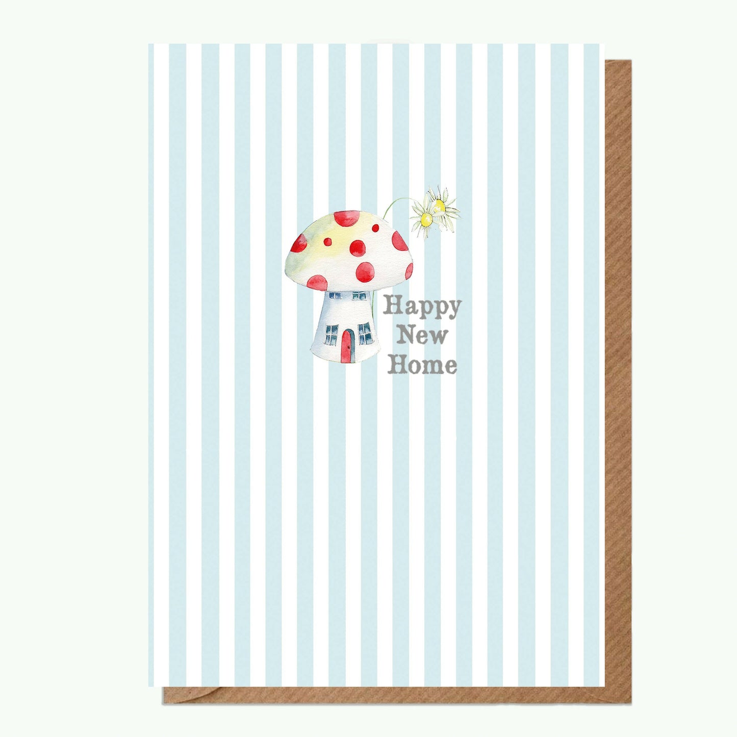 A6 Greeting Card with Ceramic Keepsake - New Home Toadstool Greeting & Note Cards Crumble and Core   