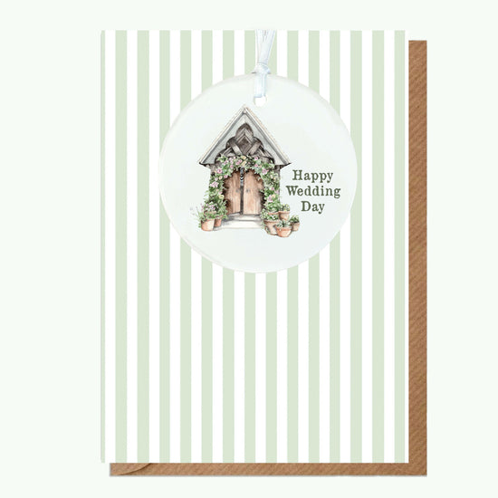 A6 Greeting Card with Ceramic Keepsake - Wedding Church Greeting & Note Cards Crumble and Core   