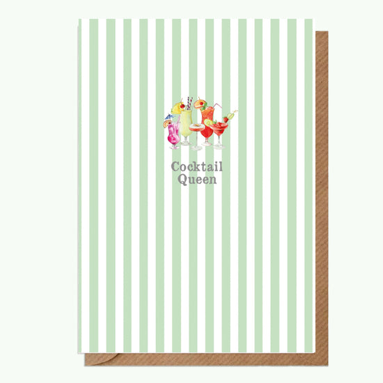 A6 Greeting Card with Ceramic Keepsake - Cocktail Queen Greeting & Note Cards Crumble and Core   