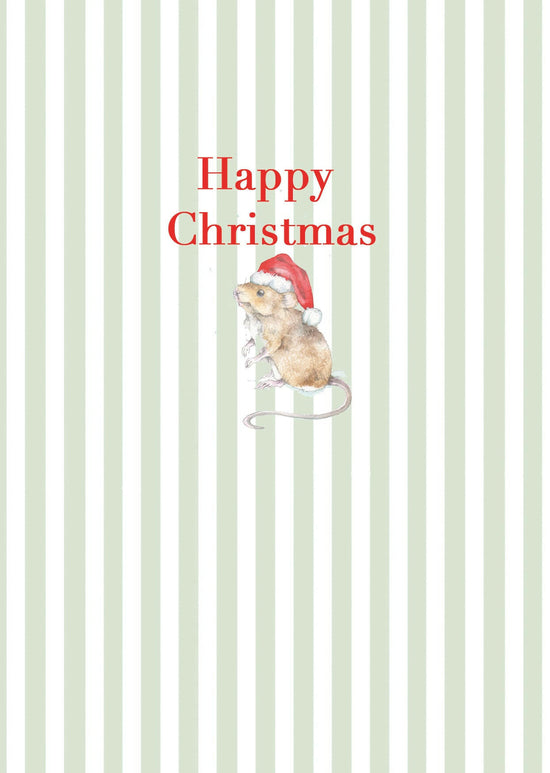 A6 Greeting Card with Ceramic Keepsake -Christmas Mouse Greeting & Note Cards Crumble and Core   