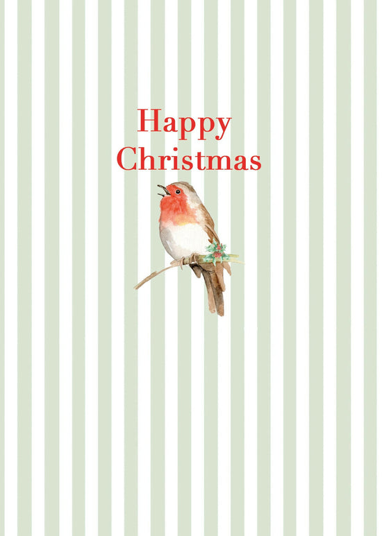 A6 Greeting Card with Ceramic Keepsake -Christmas Robin Greeting & Note Cards Crumble and Core   