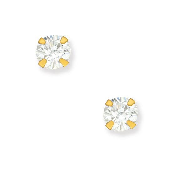 Load image into Gallery viewer, Gold Plated Sterling Silver CZ stud Earrings on  Boots,Wine &amp;amp; Bling-Boxed Gift
