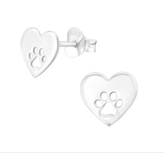 Pawsome Dogs Silver Earring Card Earrings Crumble and Core   