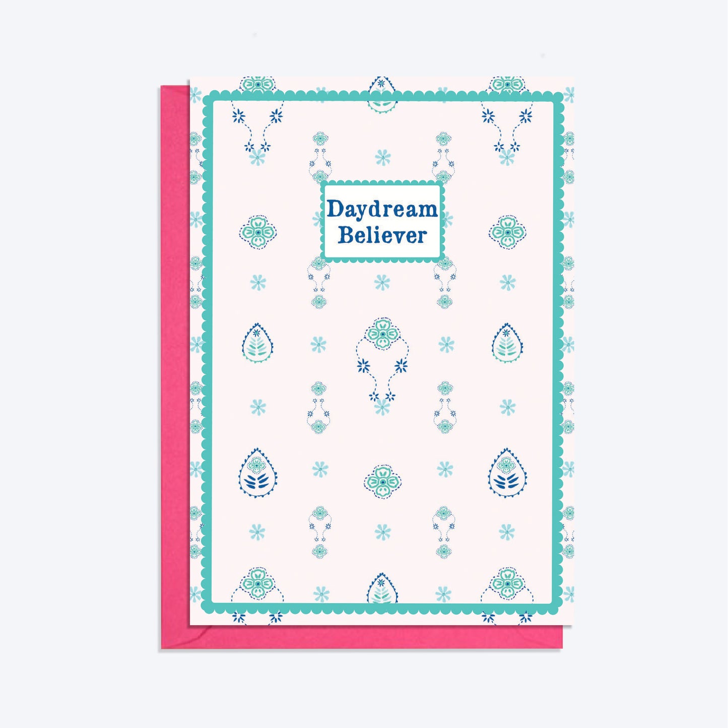 Gold Pendant Necklace and Daydream Believer Card Gift Set