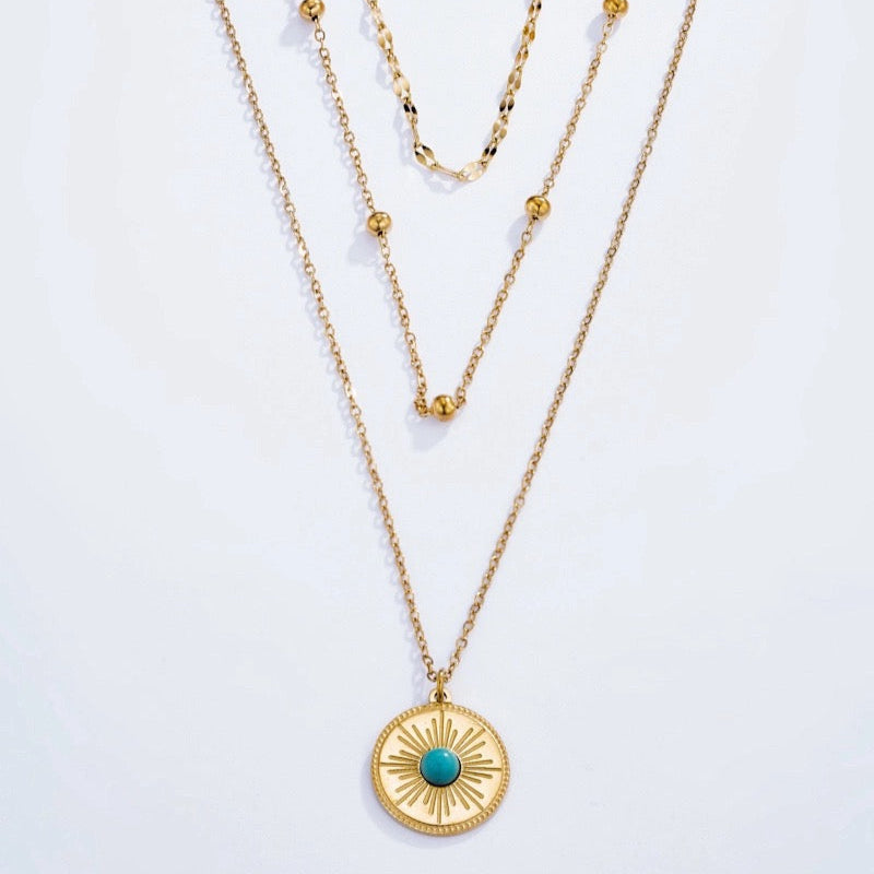 Gold Triple Layered Necklace