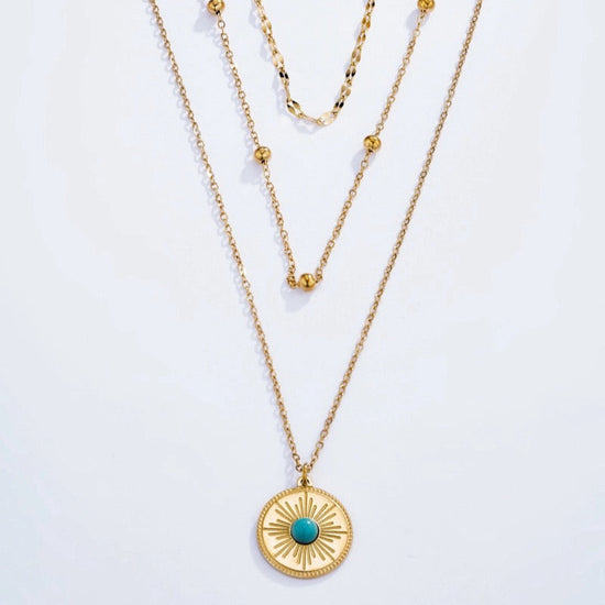 Gold Triple Layered Necklace