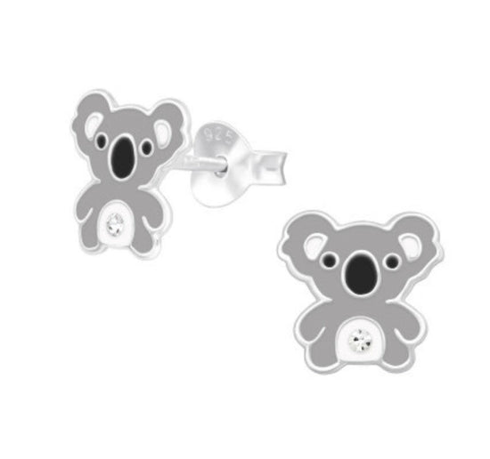 Koala Silver Earring Stud Earrings Crumble and Core   