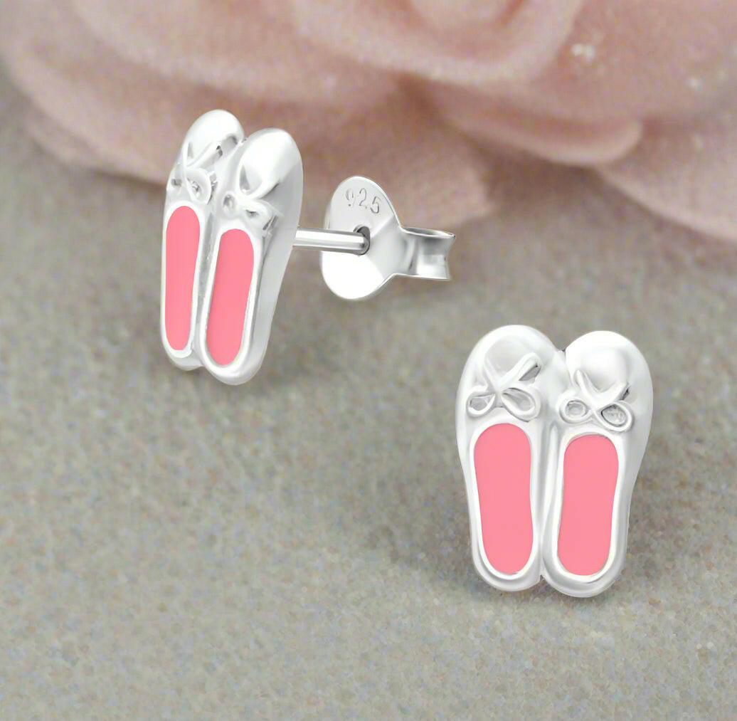 Sterling Silver Earrings – Lightweight Ballet Studs for Dancers | Hypoallergenic Gift - Crumble and Core