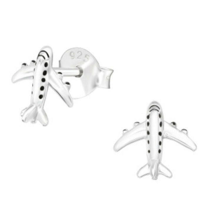 Airplane Ear Studs Earrings Crumble and Core   