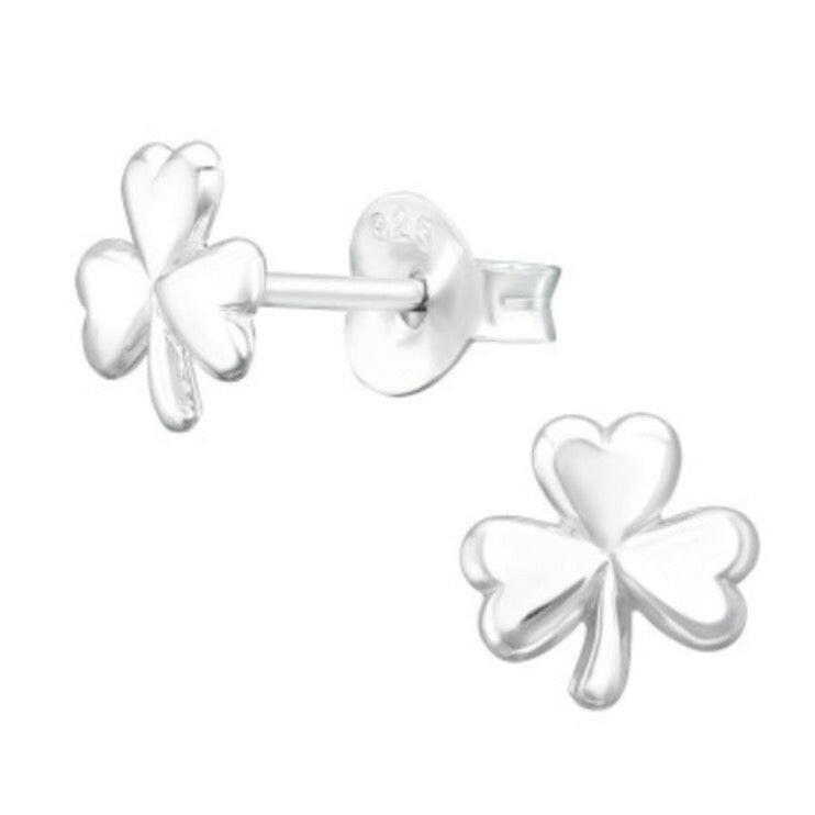 Clover Silver Earring Stud Earrings Crumble and Core   