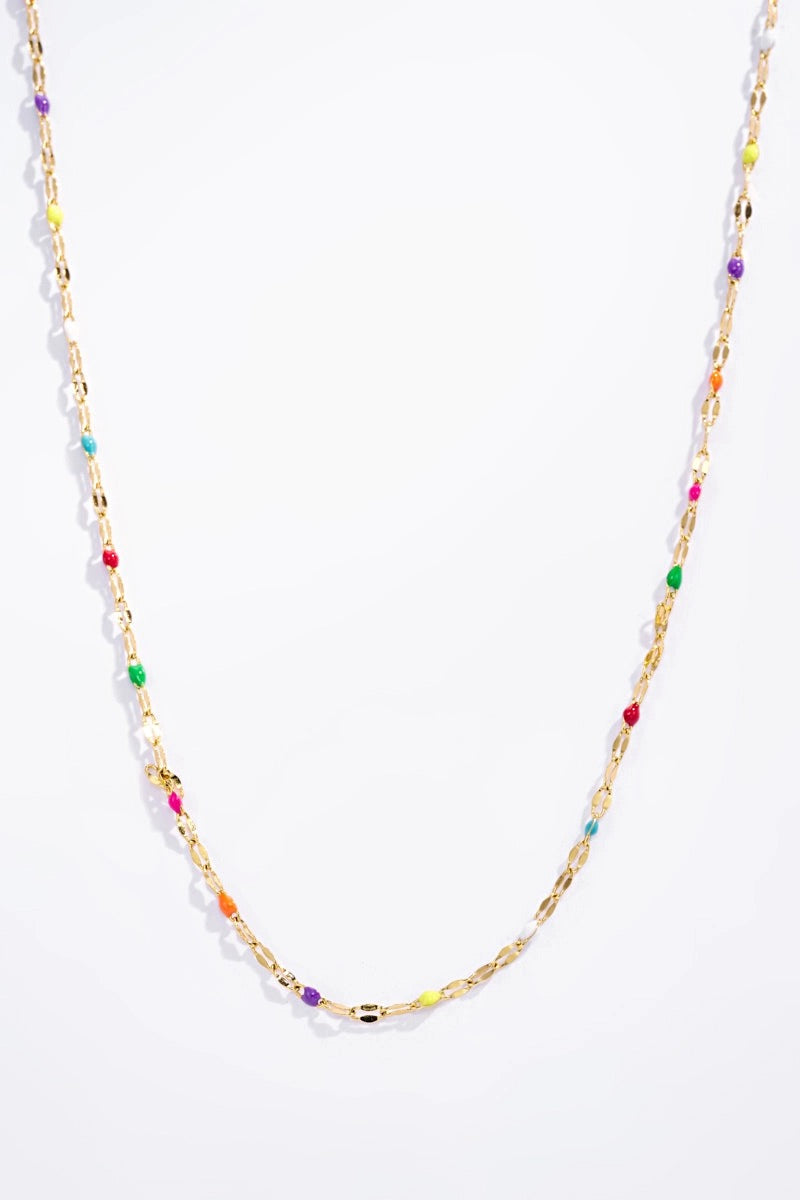 Gold Beaded Necklace and Beautiful Soul Card Gift Set