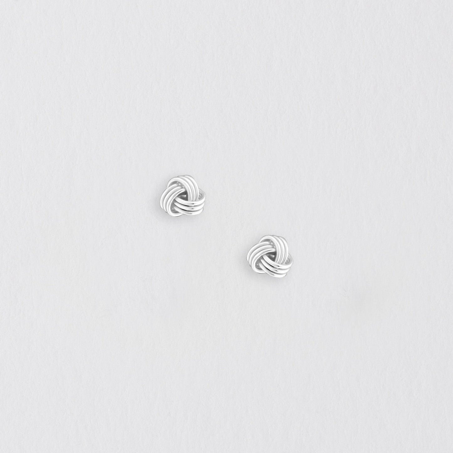 Knot Silver Earring Stud Earrings Crumble and Core   