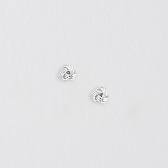 Knot Silver Earring Stud Earrings Crumble and Core   