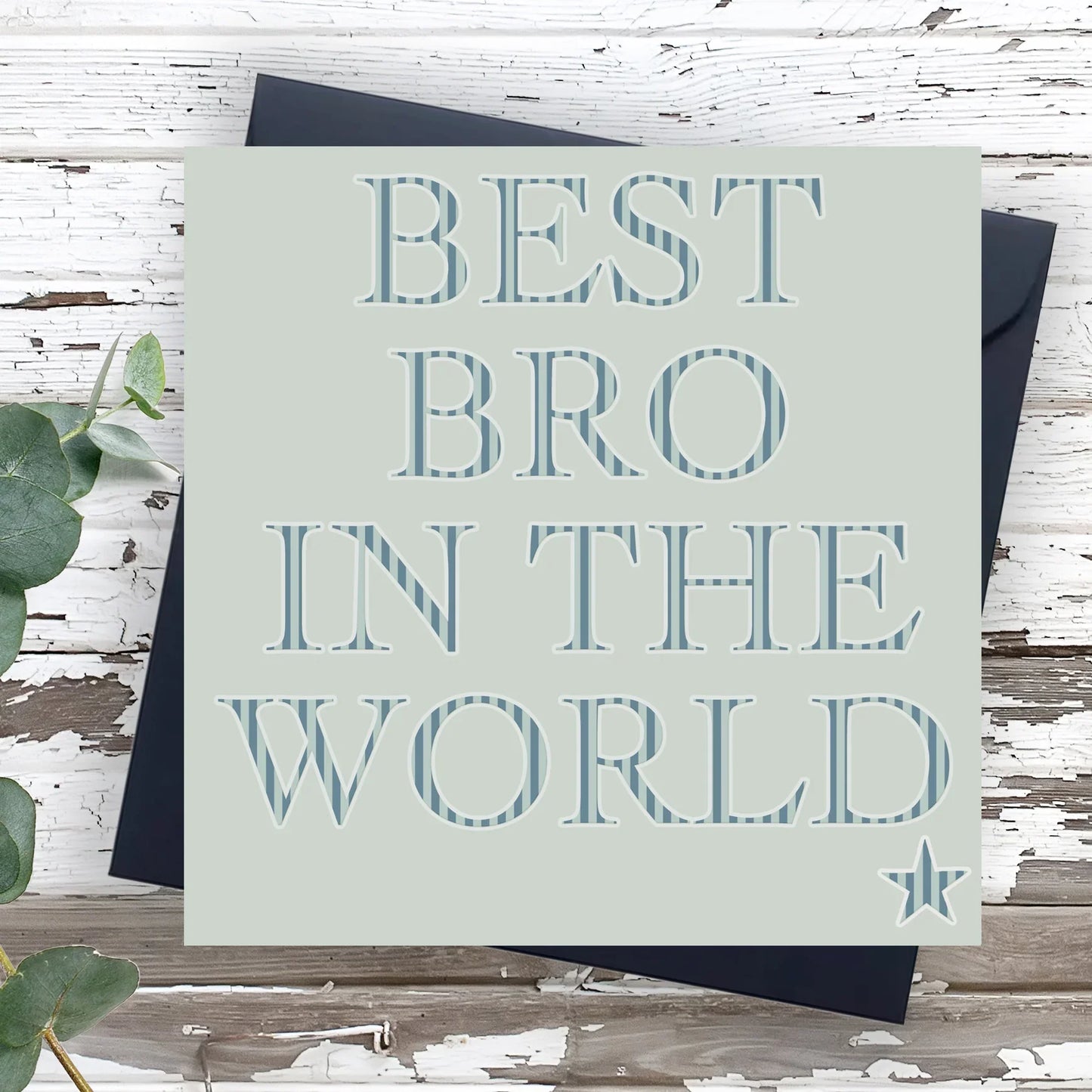 Brother Letters Greeting Card-Perfect Brother Birthday Greeting Card