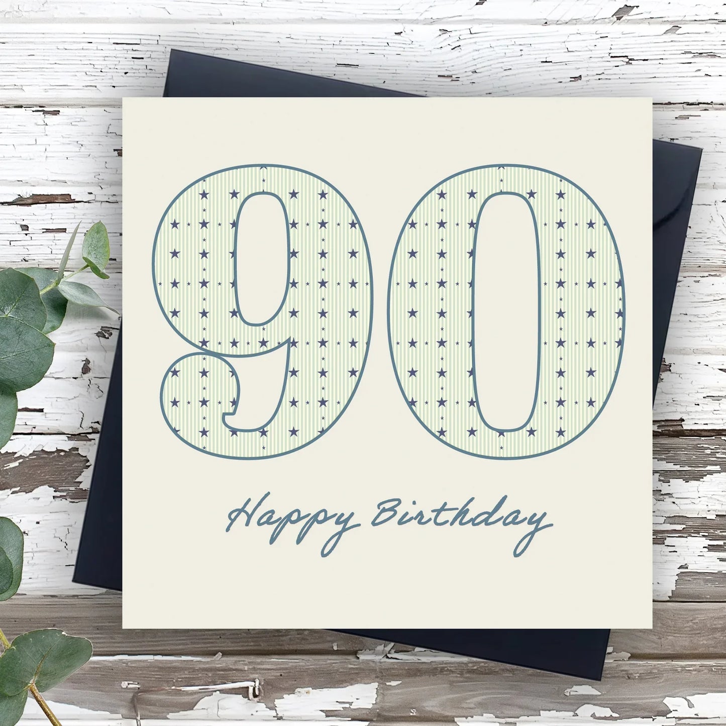 Aged 90 Greeting Card-Perfect Male 90th Birthday Greeting Card