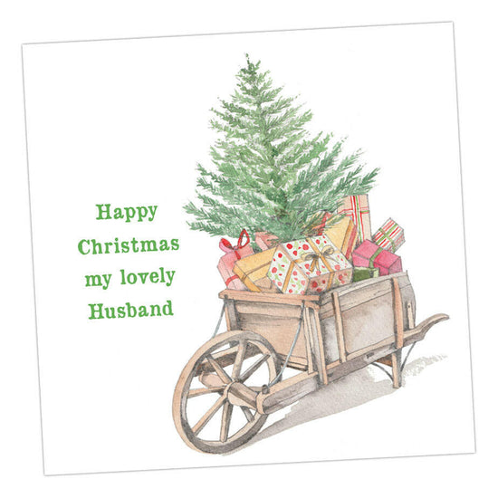 Christmas Wheelbarrow Husband Card All Products Crumble and Core   