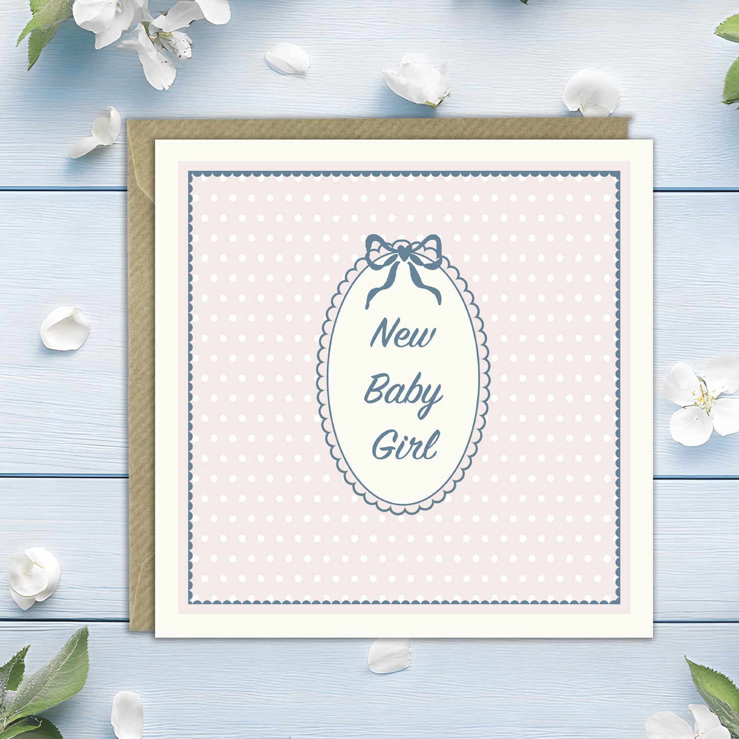 New Baby Card – Luxury Baby Boy Greeting Card