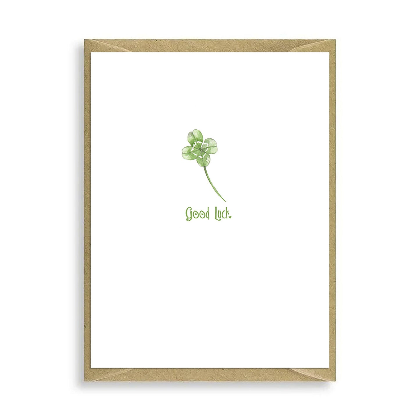 Good Luck Clover Mini Card Greeting & Note Cards Crumble and Core   