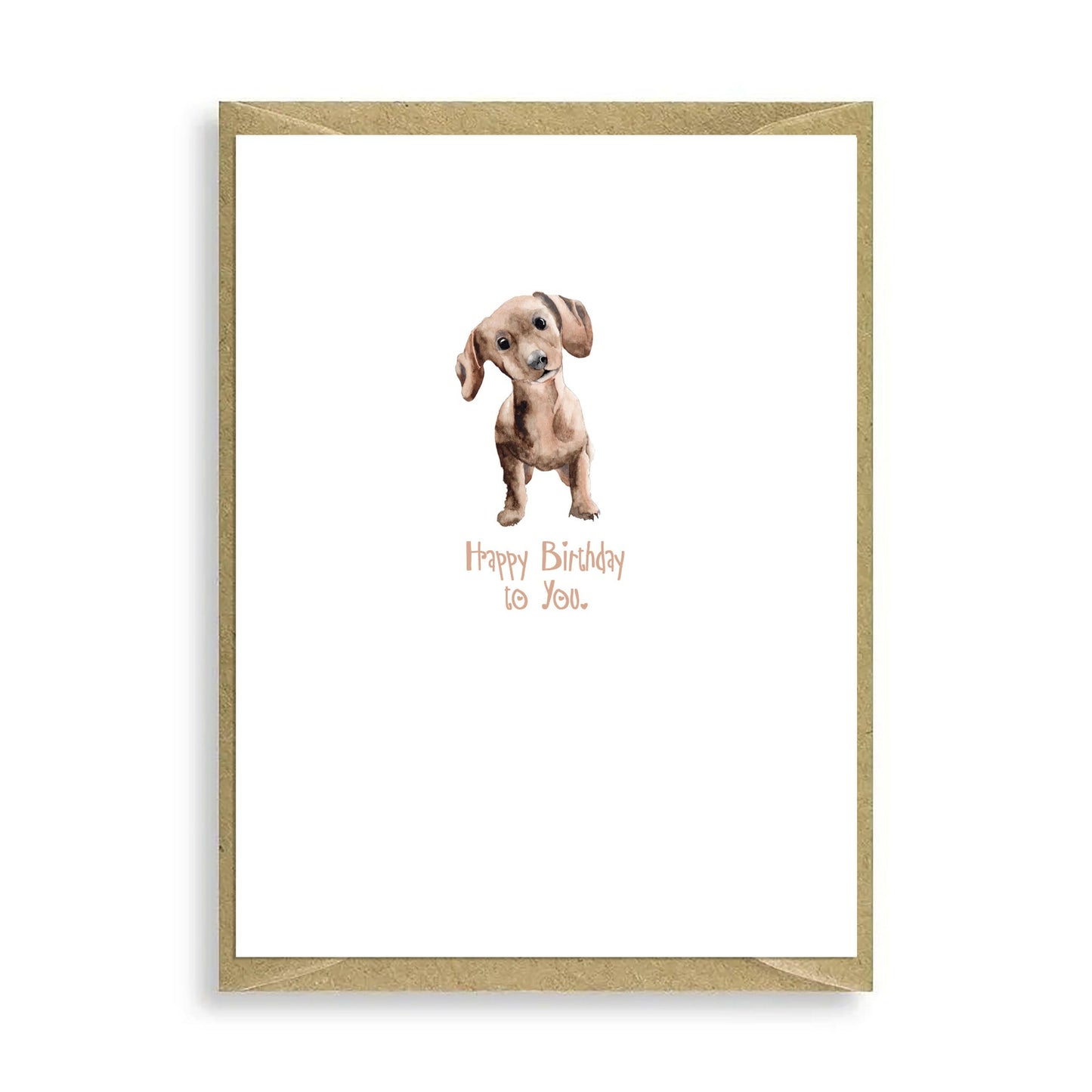 Dachshund Happy Birthday to You Mini Card Greeting & Note Cards Crumble and Core   