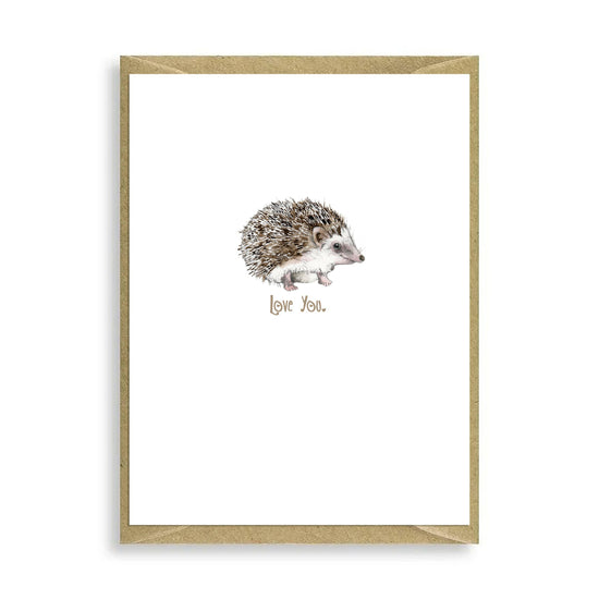 Hedgehog Love You Mini Card Greeting & Note Cards Crumble and Core   