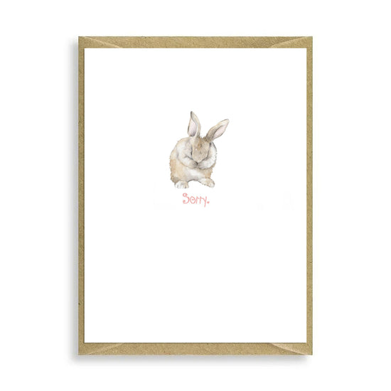 Bunny Sorry Mini Card Greeting & Note Cards Crumble and Core   