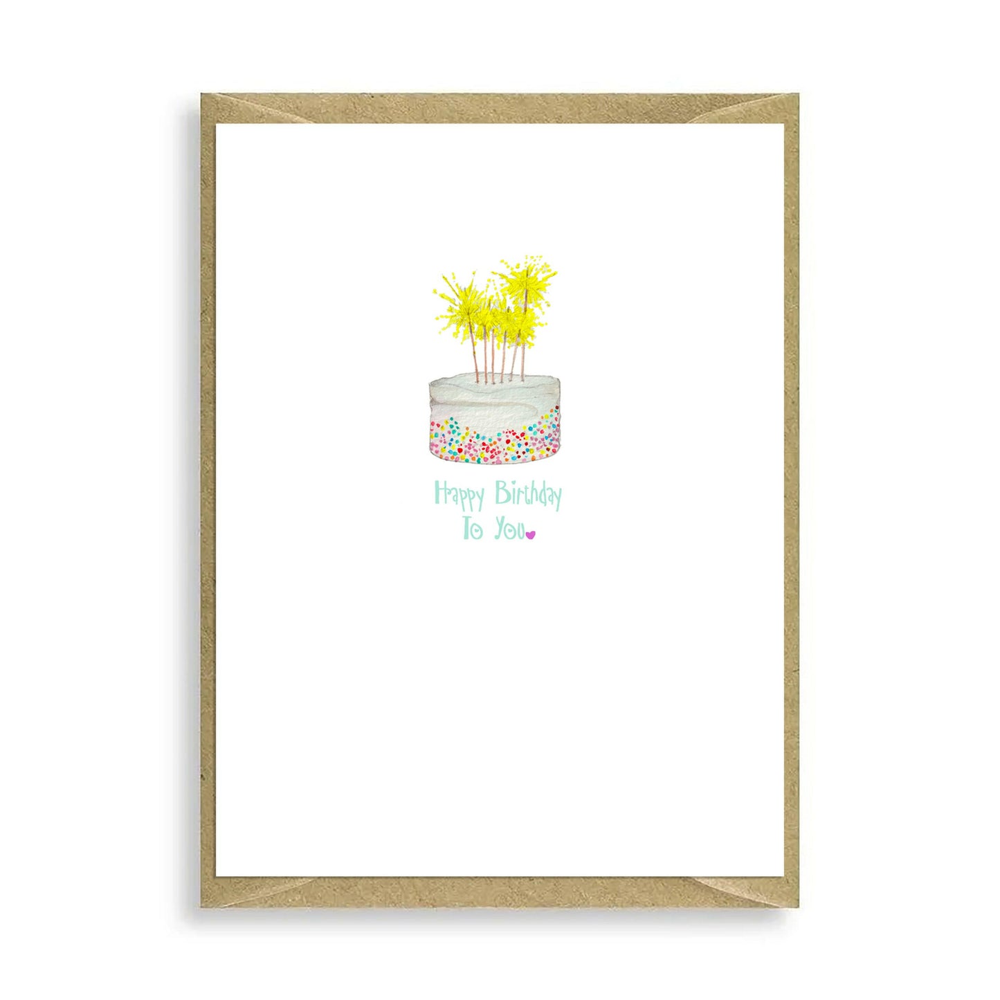 Cake Happy Birthday to You Mini Card Greeting & Note Cards Crumble and Core   