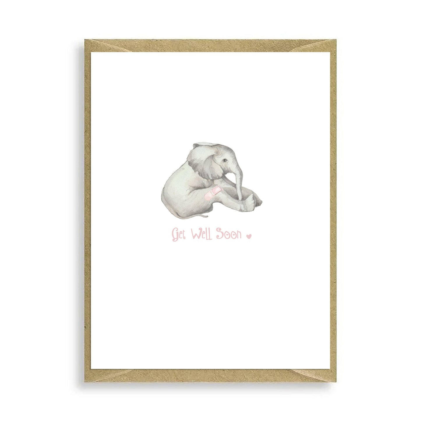 Ele Get Well Mini Card Greeting & Note Cards Crumble and Core   