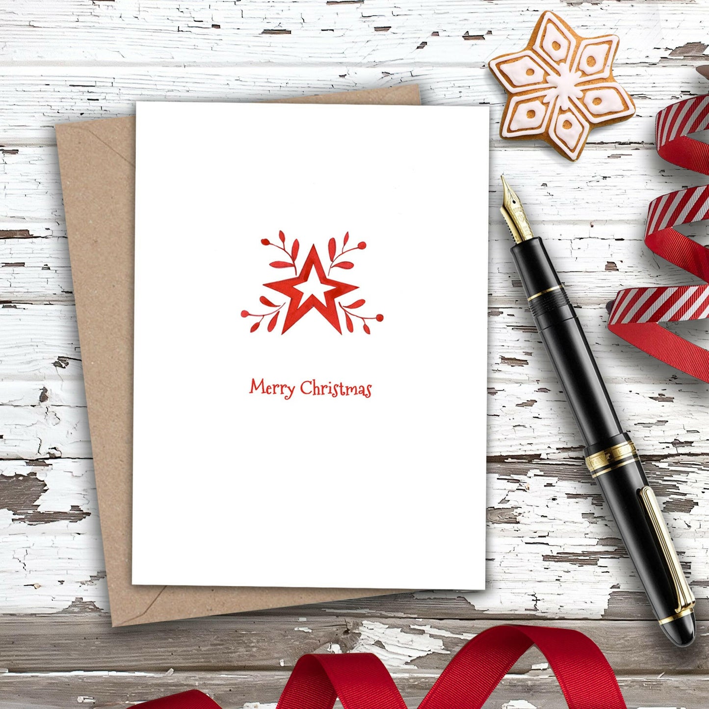 Christmas Nordic Star Mini Card