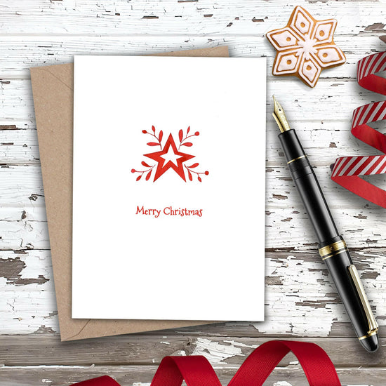 Christmas Nordic Star Mini Card