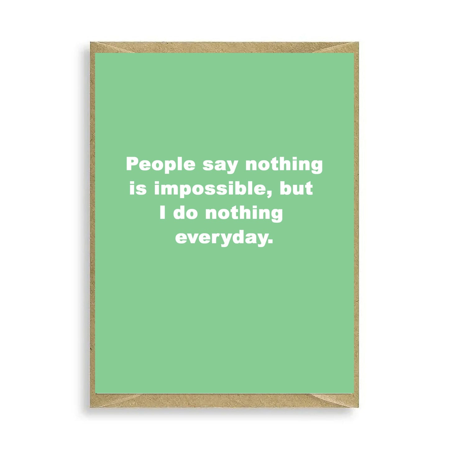 People Say Nothing Mini Card Greeting & Note Cards Crumble and Core   