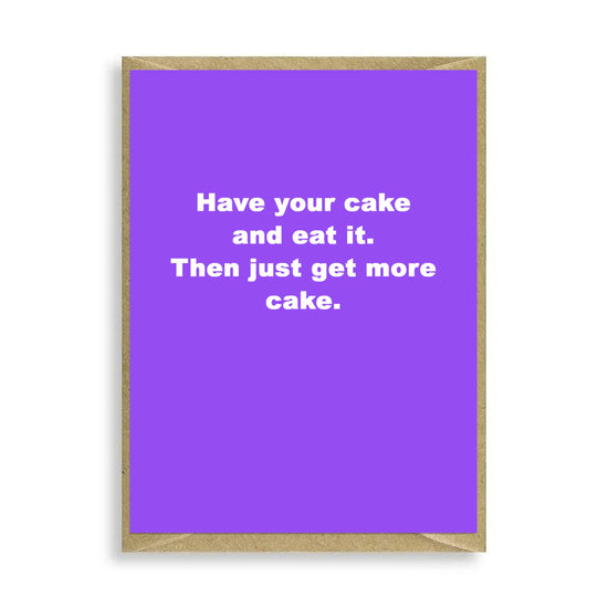 Have Your Cake Mini Card Greeting & Note Cards Crumble and Core   