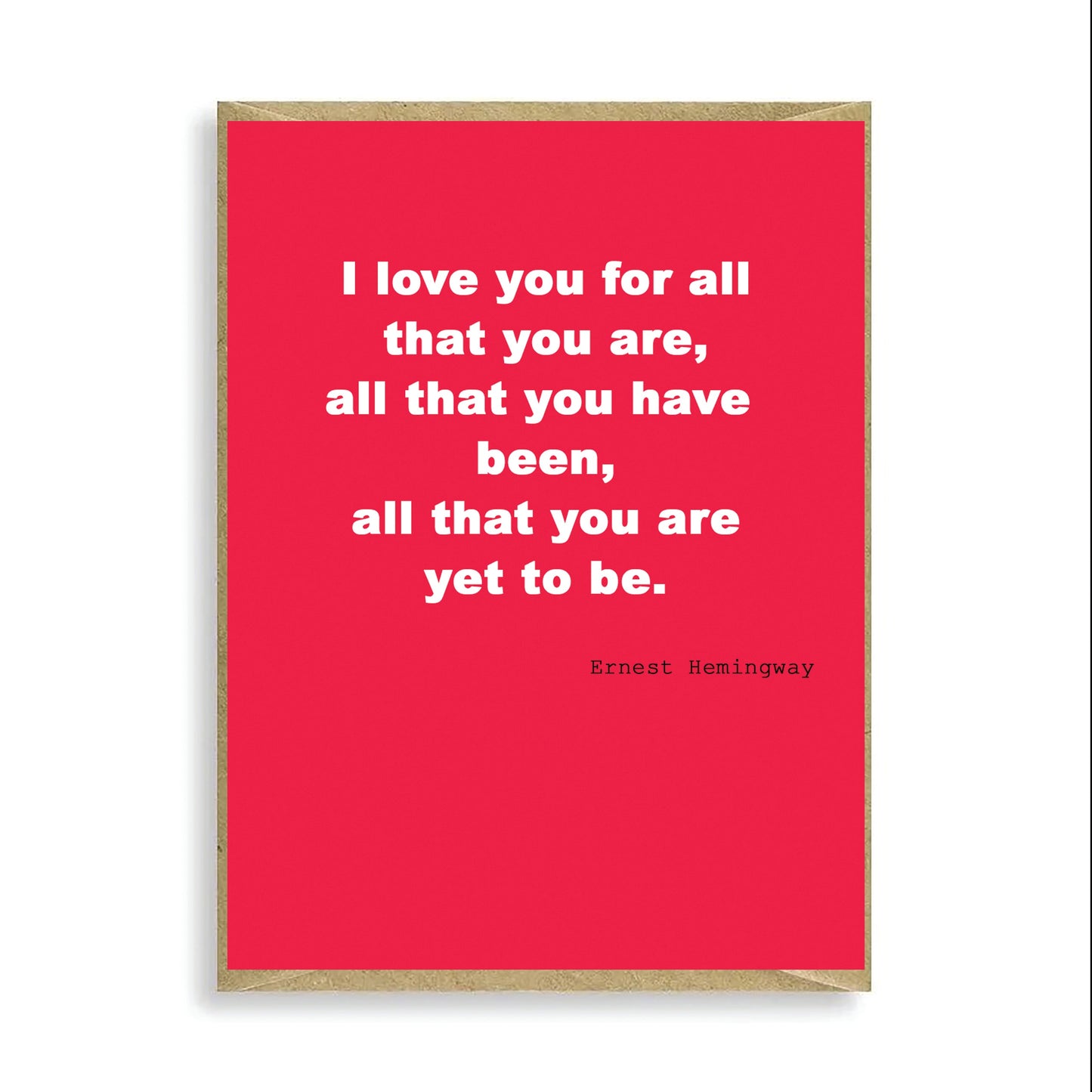 I Love You For All Mini Card - Humorous Valentines Day Card - Card for Partner - Love Card