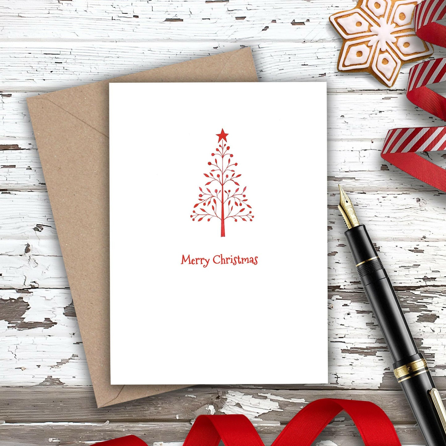 Christmas Nordic Tree Mini Card