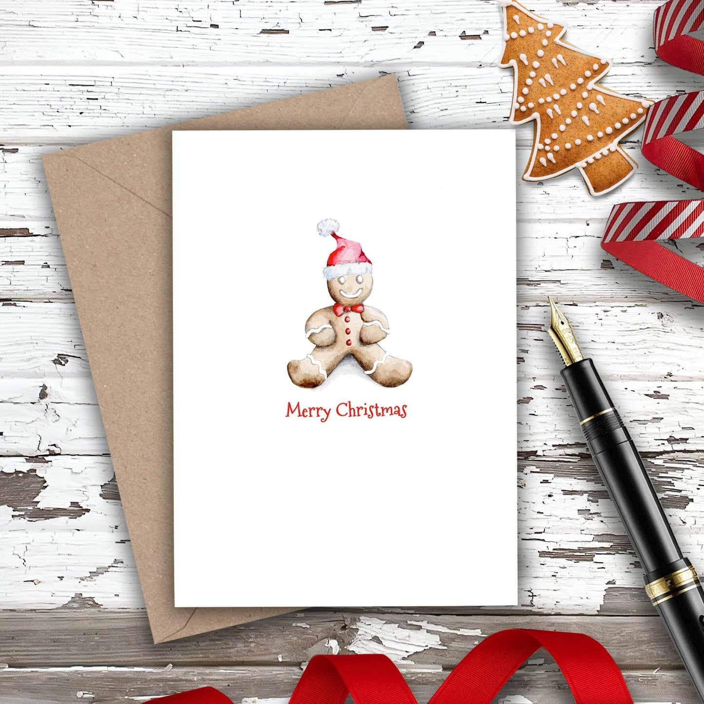 Christmas Gingerbread Man Mini Card