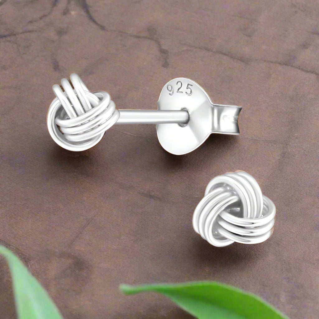 Knot Silver Earring Stud - Elegant and Timeless Jewellery Perfect for Any Occasion