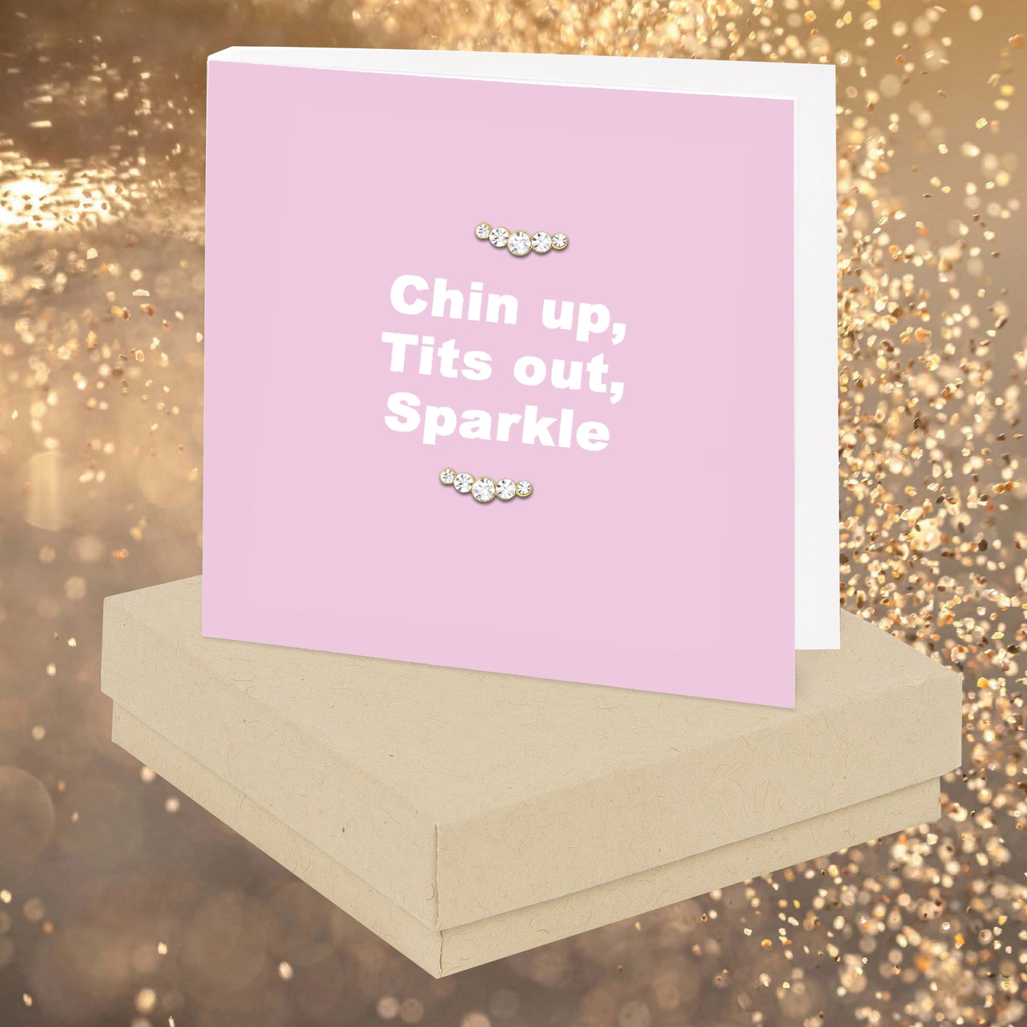 Chin Out Quote Earring Card