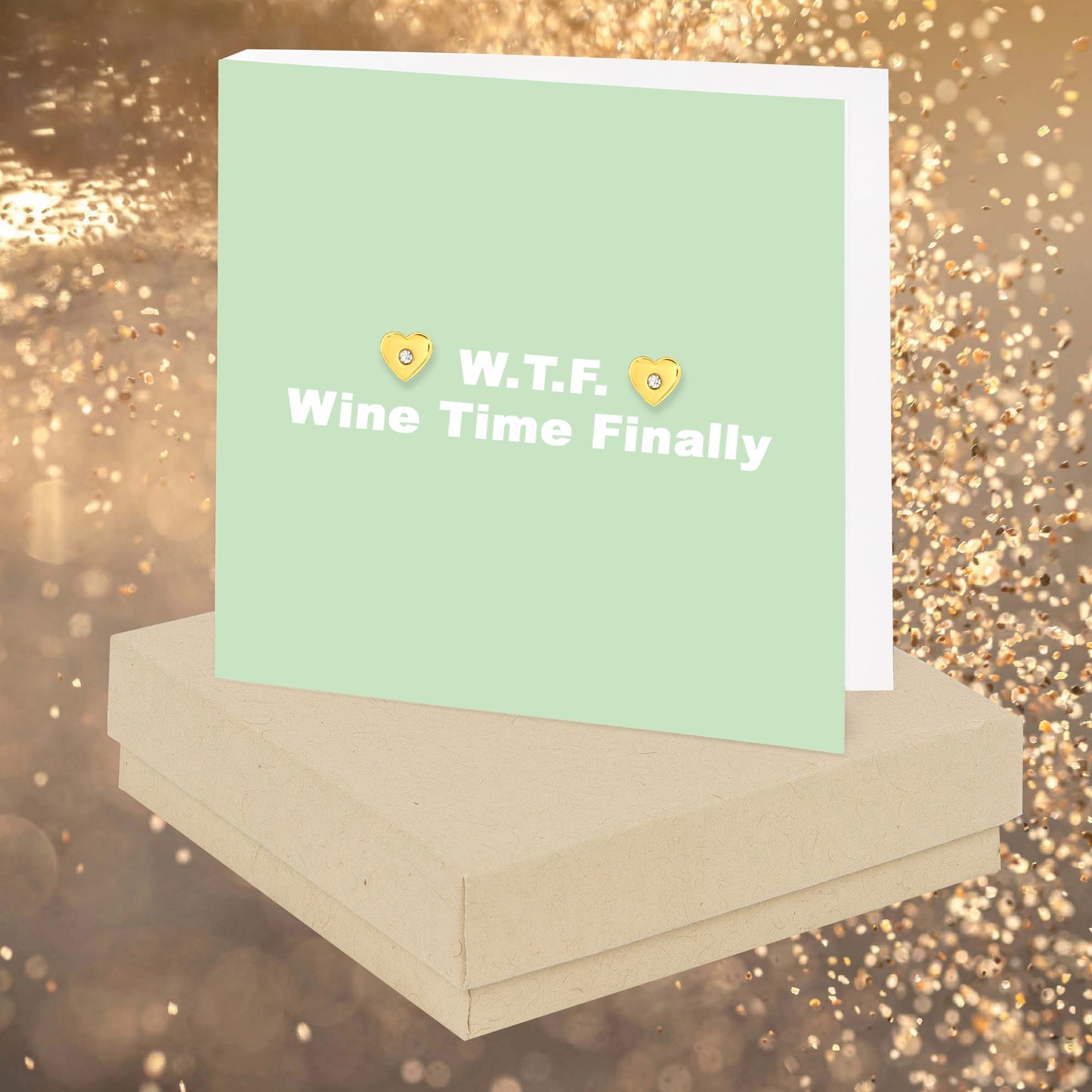 W.T.F. Quote Earring Card