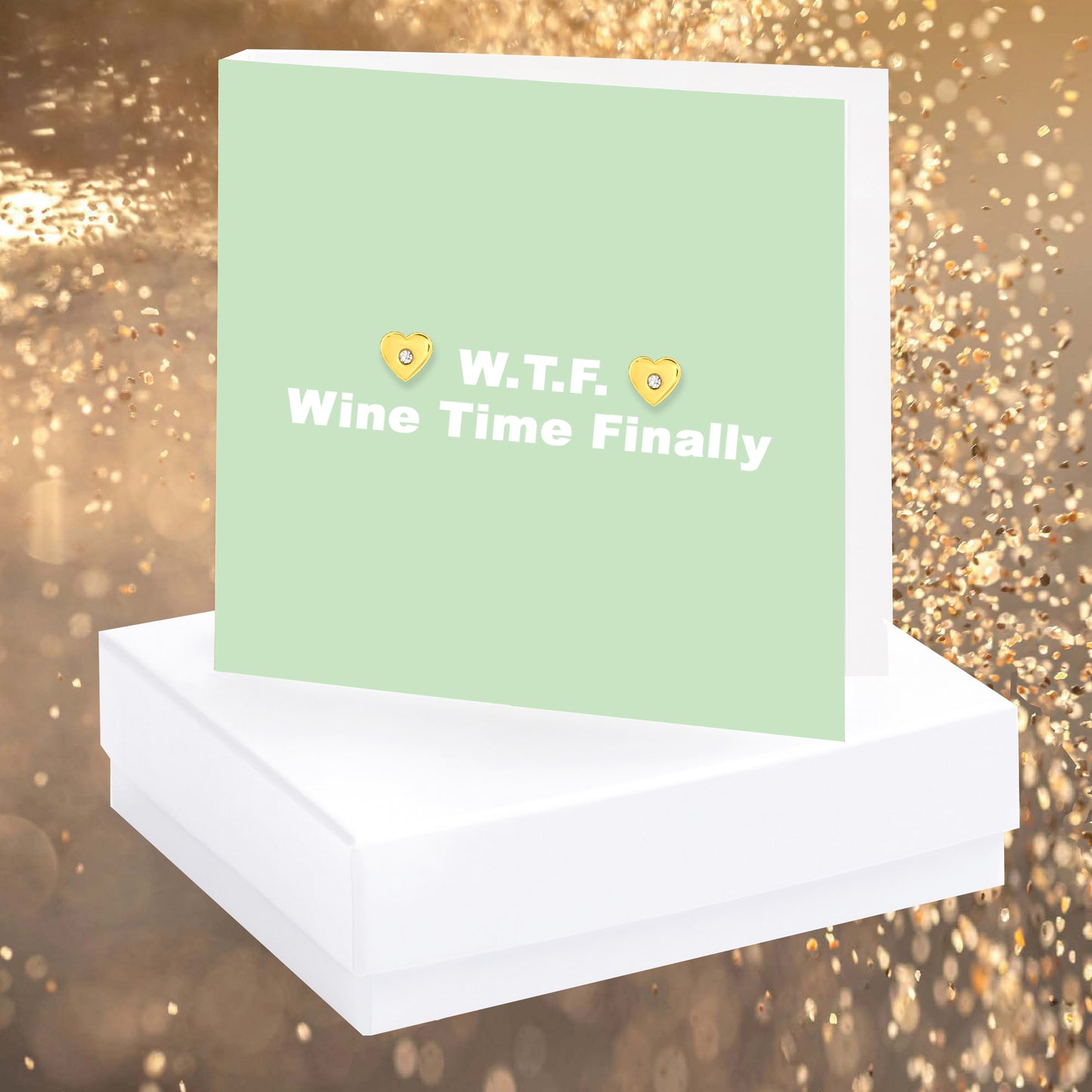 W.T.F. Quote Earring Card