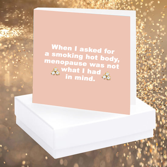 When I Asked Quote Earring Card