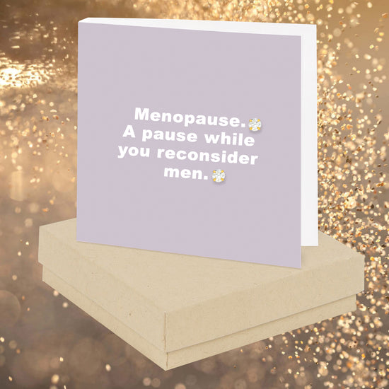 Menopause Quote Earring Card