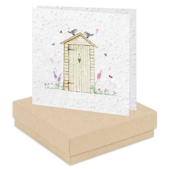 Bird Sterling Silver Stud Earrings - Sustainable Seed Card - Eco-Friendly Gift - Crumble and Core