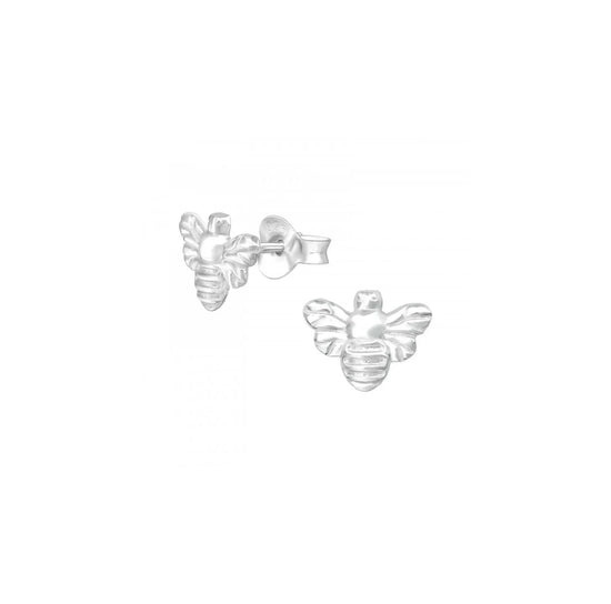Sterling Silver Bumble Bee Stud Earrings and Gardening Card - Crumble and Core