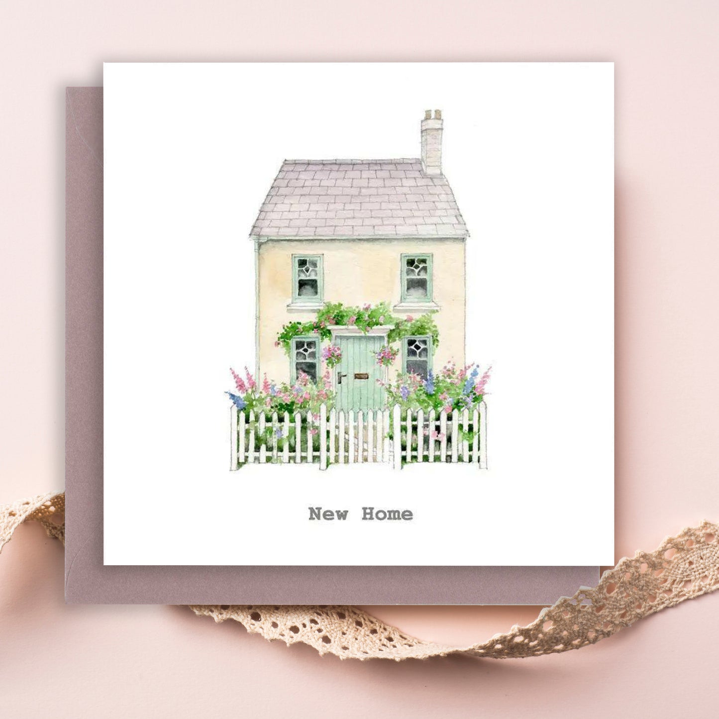 New Home Card – Luxury Housewarming Card With Kraft Envelope | FSC Certified Paper