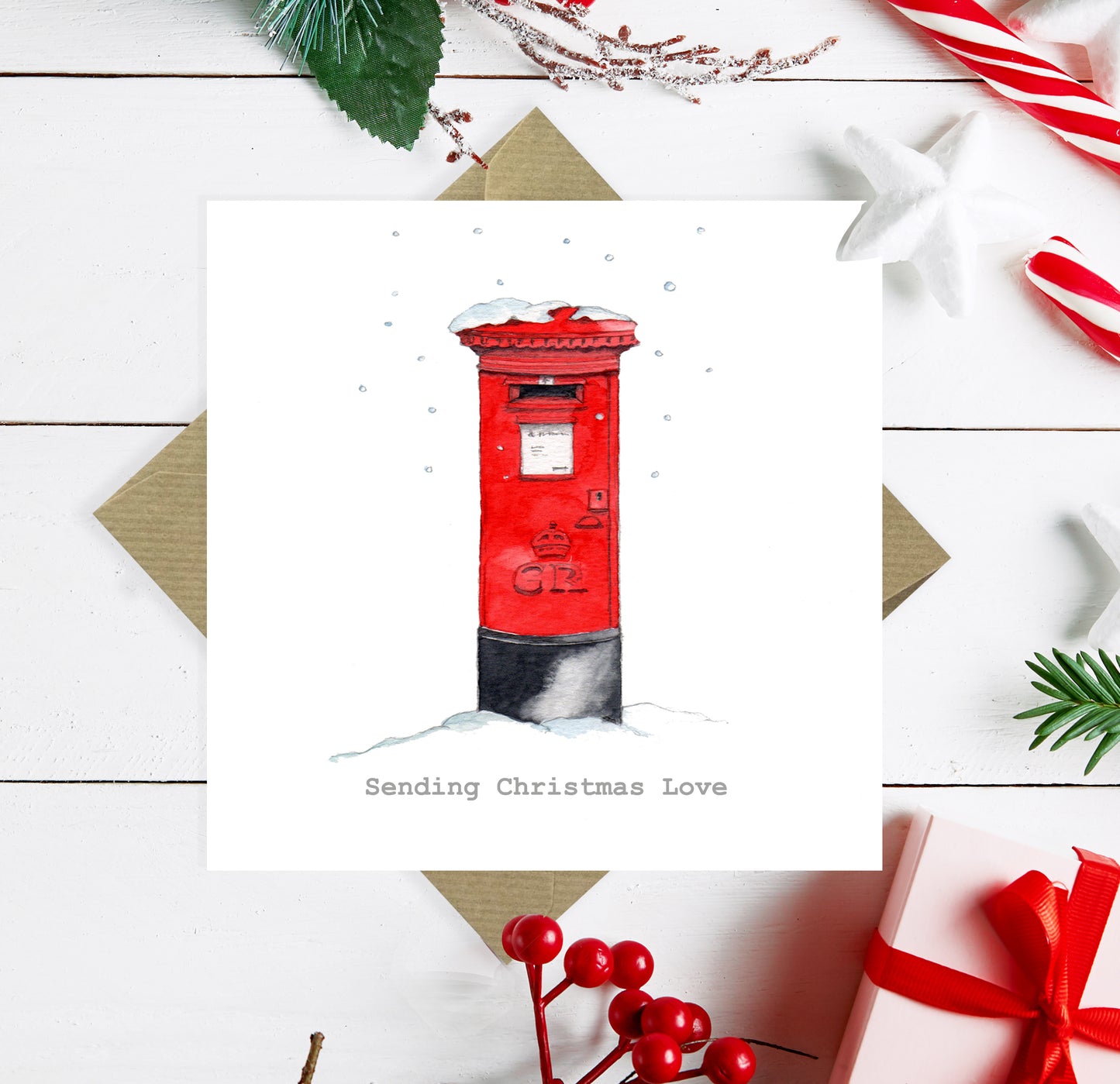 Postbox Christmas Card