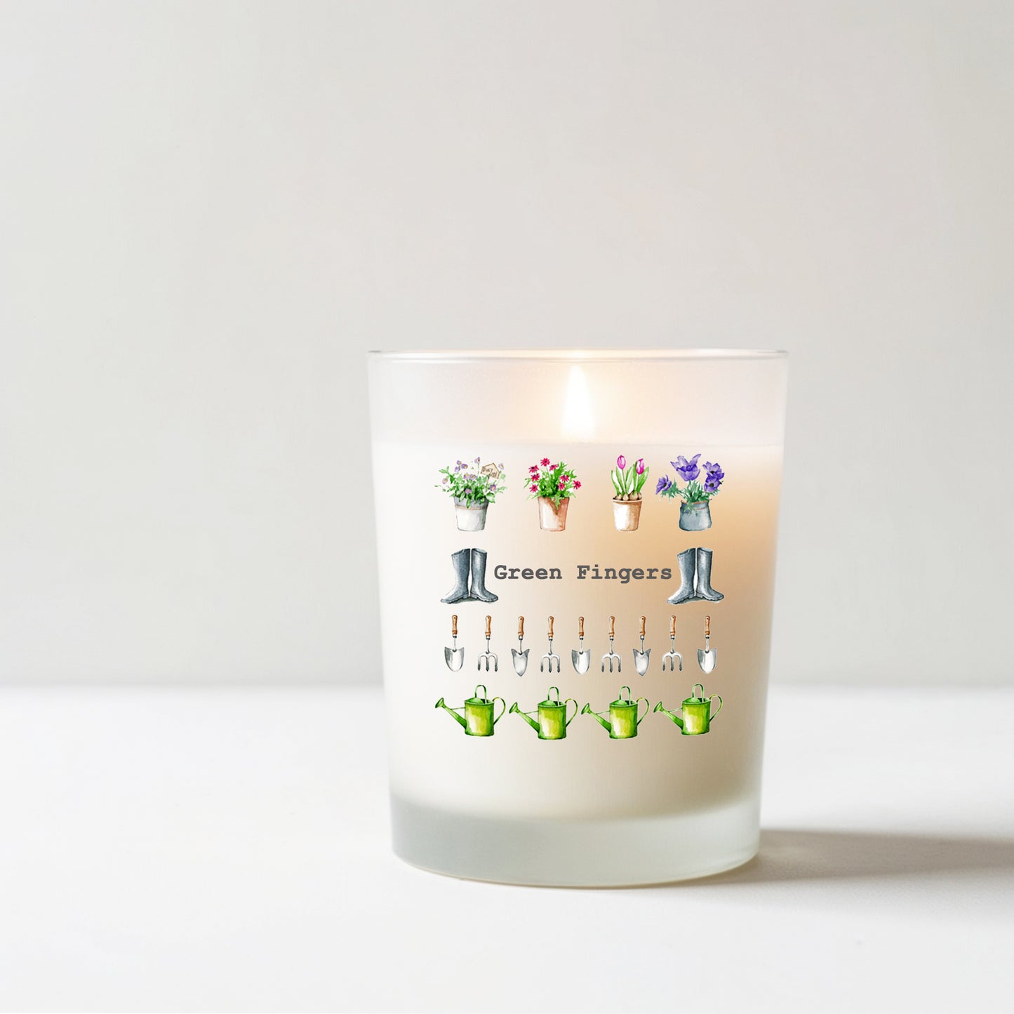 Green Fingers Boxed Candle Card - Perfect Gift for Garden Lovers