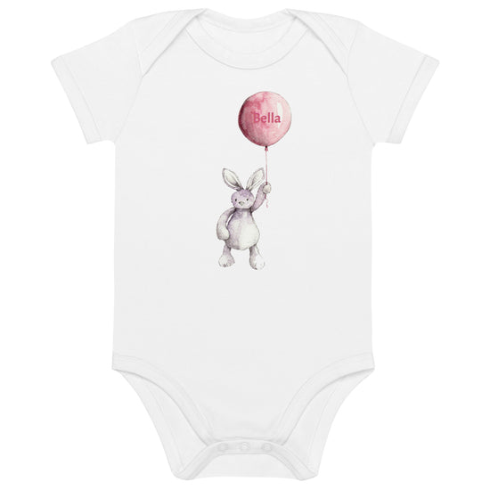 Personalised Baby Girl Organic Cotton Bodysuit