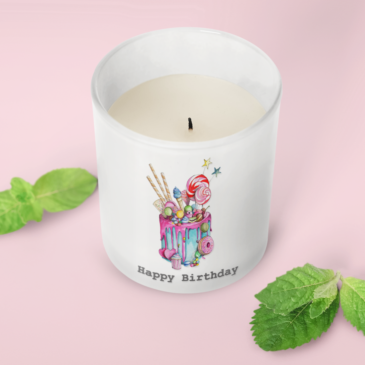 Boxed Birthday Cake Candle  Greeting Card Gift Set - Perfect for Birthday Celebrations