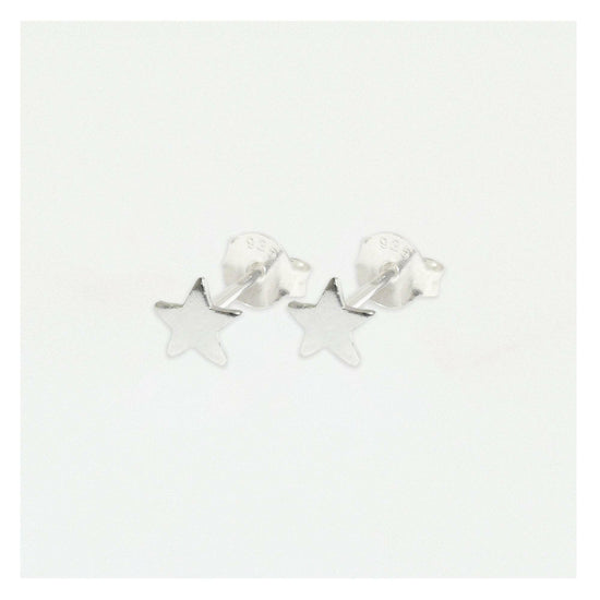 Star Silver Ear Studs Earrings Crumble and Core   