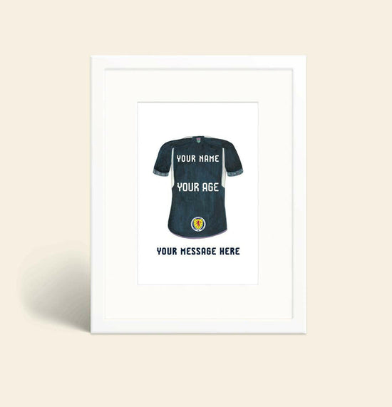 Scotland Football Mounted and Backed A3 Print - Personalised Posters, Prints, & Visual Artwork Crumble and Core   